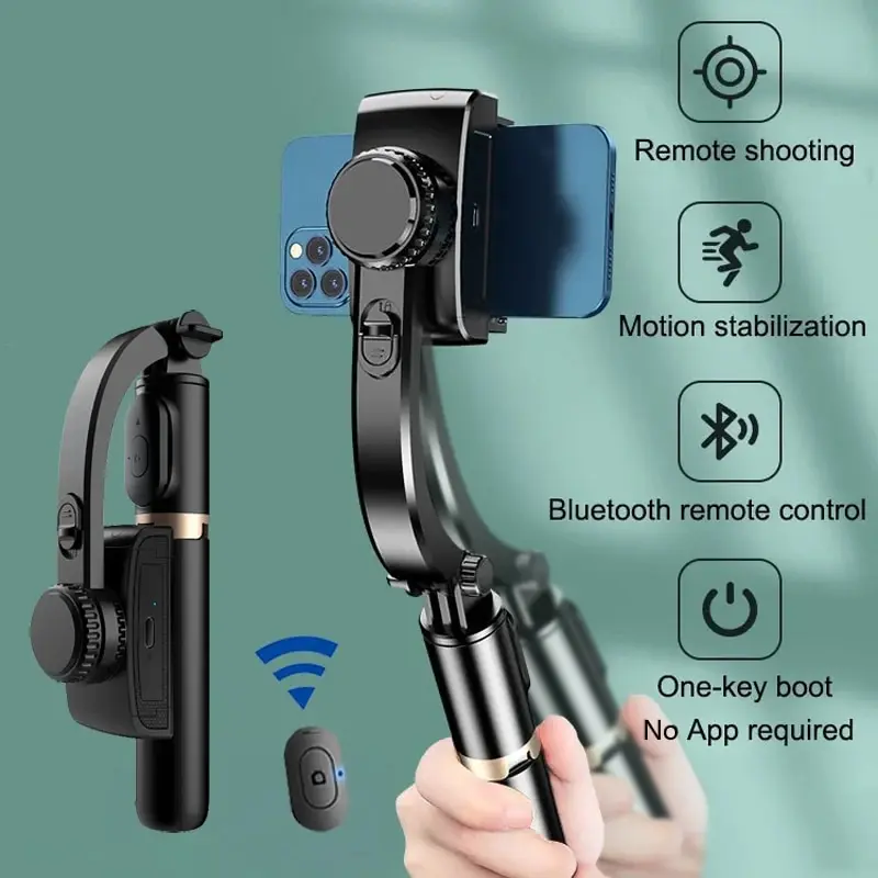 Auto Tracking Tripod - Estabilizador de Gimbal Portátil Q08, Palo