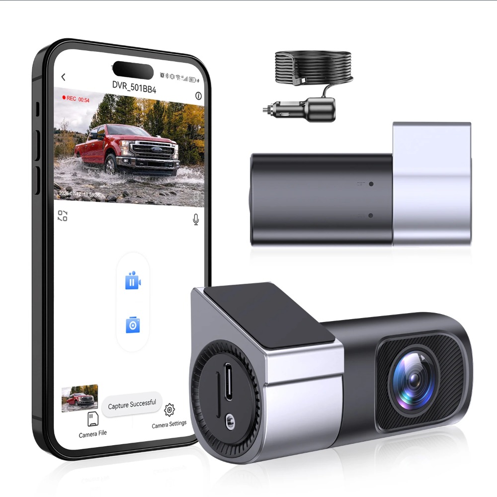 Panoramic Dash Cam 360 - Mini Cámara de Coche 1080P Ultra