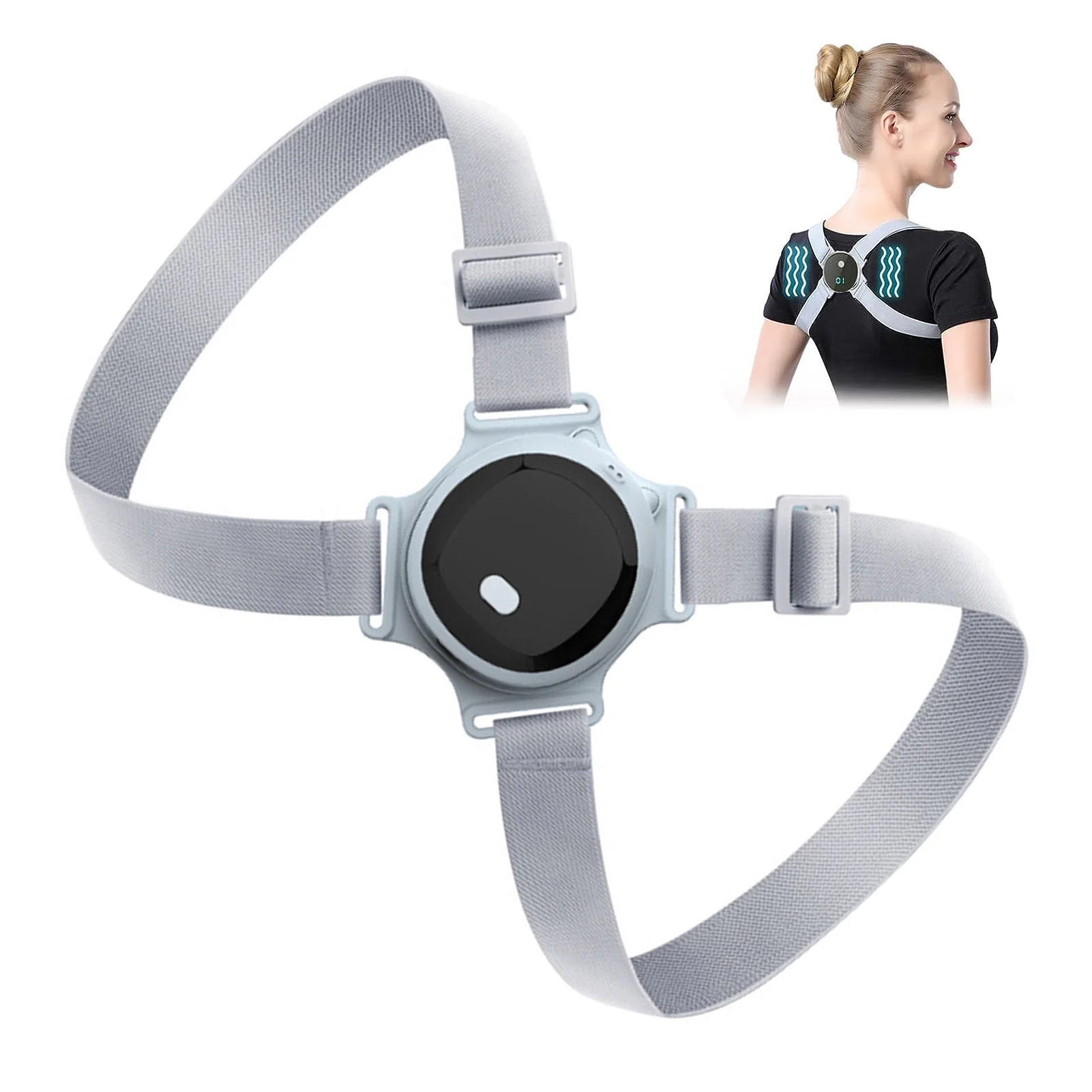 Smart Posture Sensor - Corrector de postura eléctrico inteligente, cinturón