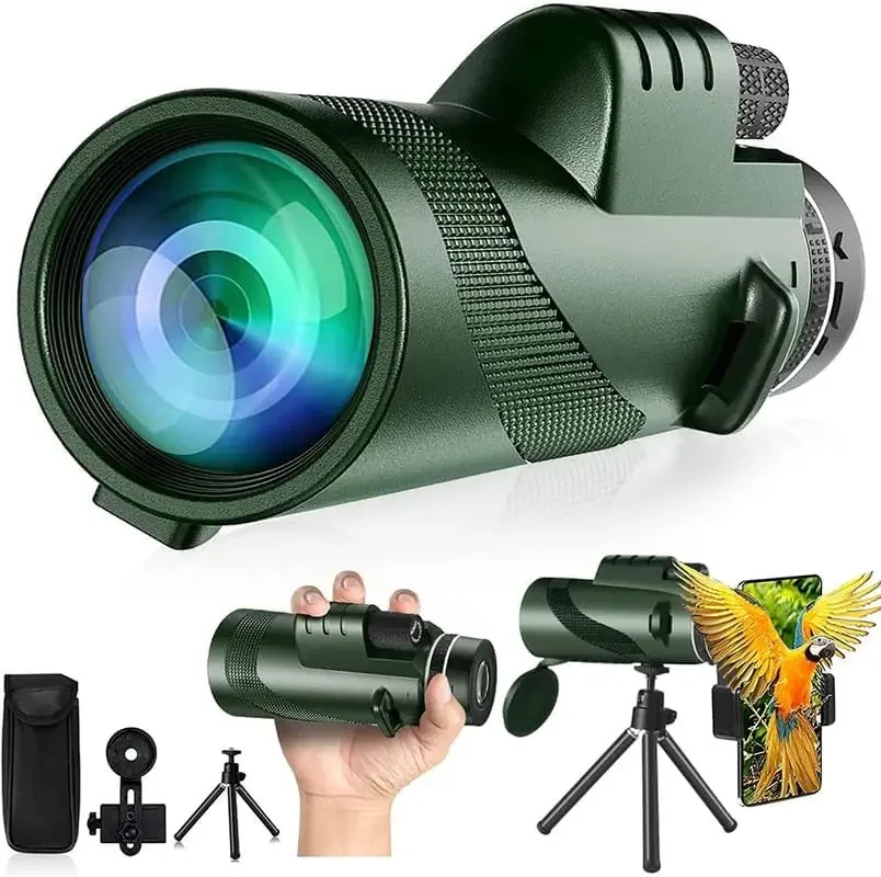 Monocular HD 80x100 para adapt - Auto Tracking Tripod reseña y precio